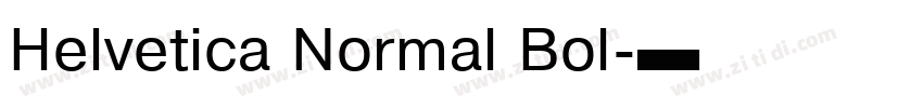 Helvetica Normal Bol字体转换